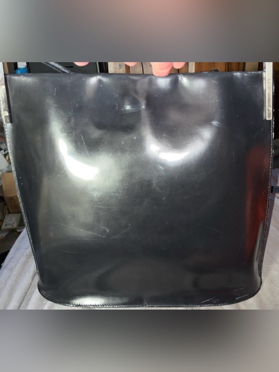 Furla Handbags - Furla Vintage Black Patent Leather Tote